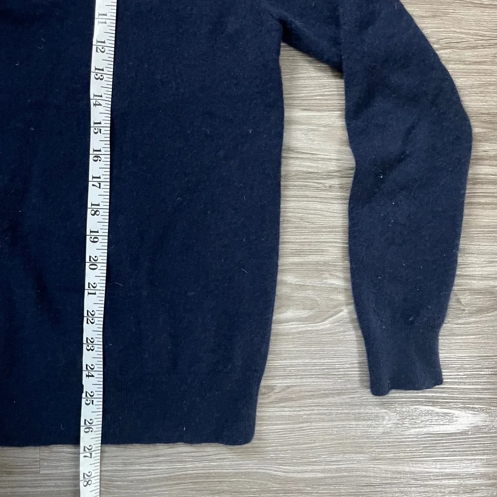 The Men's Store Bloomingdale's Cashmere Quarter Zip Sweater Navy Blue Large